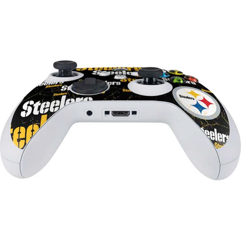 NFL Pittsburgh Steelers Black Blast Xbox Series S Controller Skin