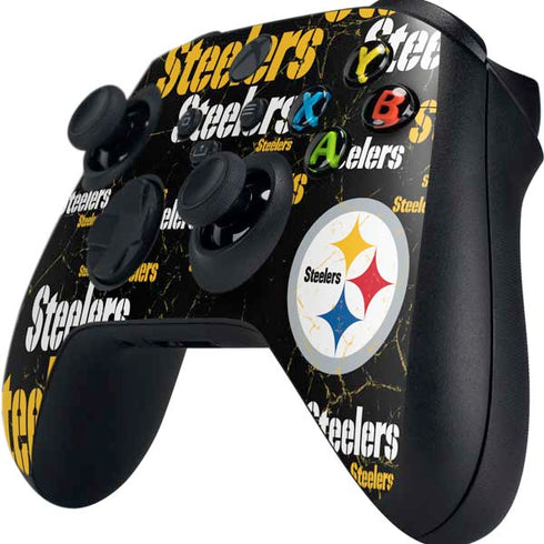 NFL Pittsburgh Steelers Black Blast Xbox Series X Controller Skin