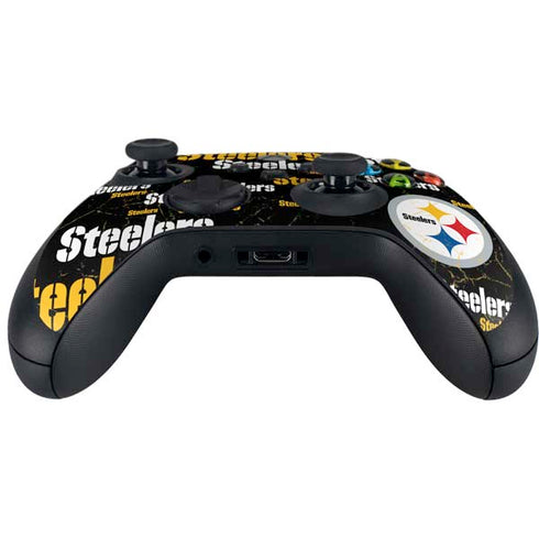 NFL Pittsburgh Steelers Black Blast Xbox Series X Controller Skin