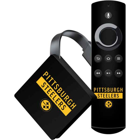 NFL Pittsburgh Steelers Black Performance Series Amazon Fire TV Skin