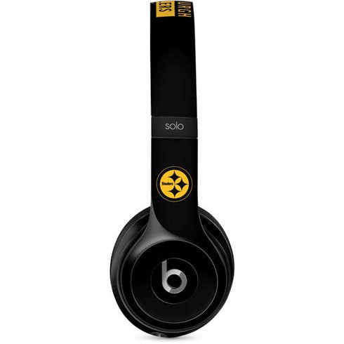 NFL Pittsburgh Steelers Black Performance Series Beats Solo 2 Wired Skin