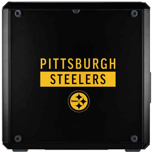 NFL Pittsburgh Steelers Black Performance Series Cooler Master MasterBox Q300L Mini Tower Skin