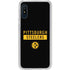 NFL Pittsburgh Steelers Black Performance Series Galaxy A10e Clear Case