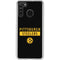 NFL Pittsburgh Steelers Black Performance Series Galaxy A21 Clear Case