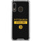 NFL Pittsburgh Steelers Black Performance Series Galaxy A30 Clear Case