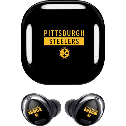 NFL Pittsburgh Steelers Black Performance Series Galaxy Buds Pro Skin