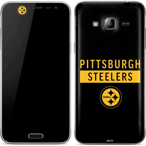 NFL Pittsburgh Steelers Black Performance Series Galaxy J3 Skin