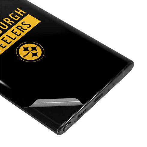 NFL Pittsburgh Steelers Black Performance Series Galaxy Note 10 Skin