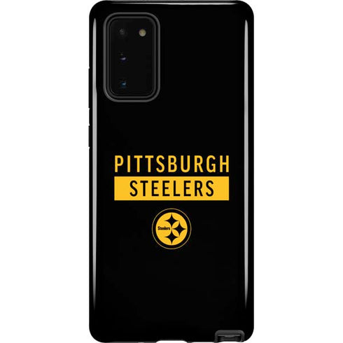 NFL Pittsburgh Steelers Black Performance Series Galaxy Note20 5G Pro Case