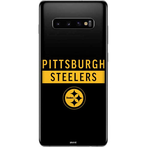 NFL Pittsburgh Steelers Black Performance Series Galaxy S10 Plus Skin