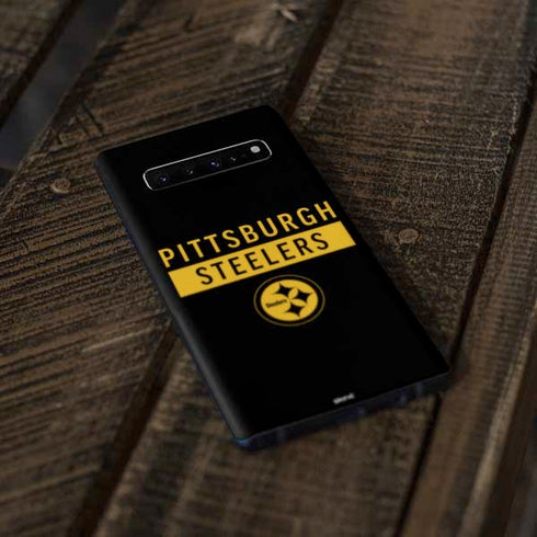 NFL Pittsburgh Steelers Black Performance Series Galaxy S10 Plus Skin