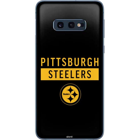 NFL Pittsburgh Steelers Black Performance Series Galaxy S10e Skin