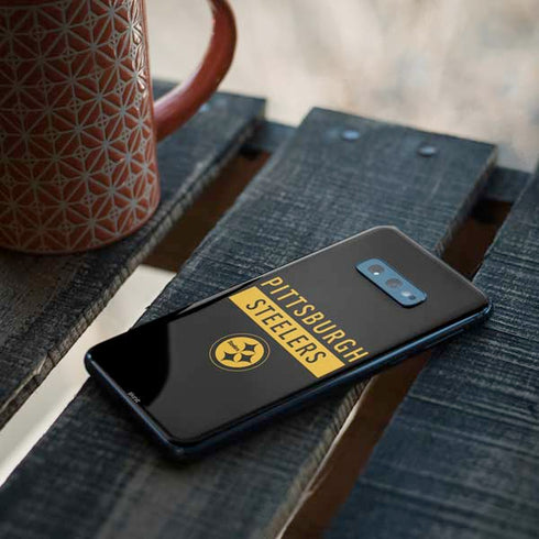 NFL Pittsburgh Steelers Black Performance Series Galaxy S10e Skin
