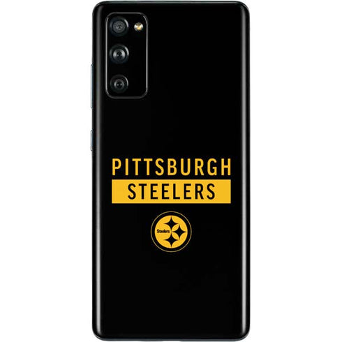 NFL Pittsburgh Steelers Black Performance Series Galaxy S20 Fan Edition Skin
