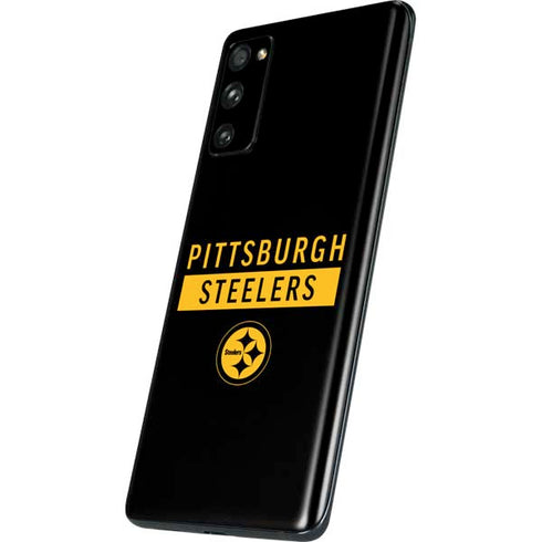 NFL Pittsburgh Steelers Black Performance Series Galaxy S20 Fan Edition Skin
