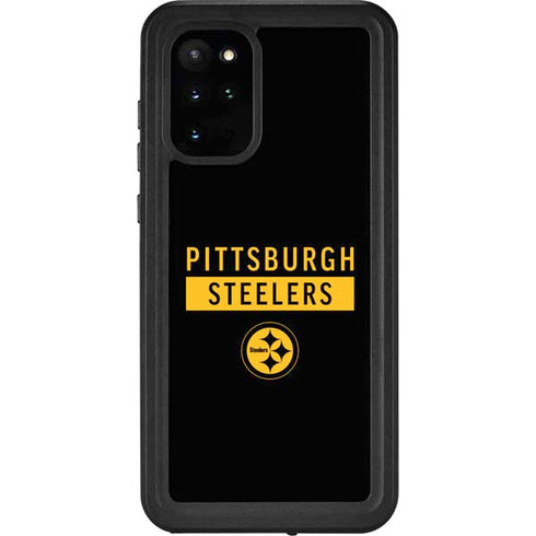 NFL Pittsburgh Steelers Black Performance Series Galaxy S20 Plus Waterproof Case