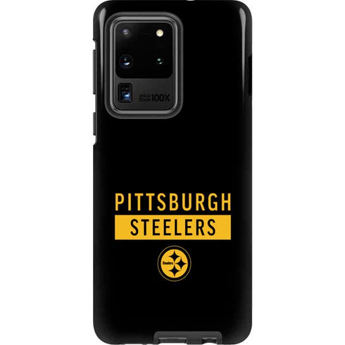 NFL Pittsburgh Steelers Black Performance Series Galaxy S20 Ultra 5G Pro Case