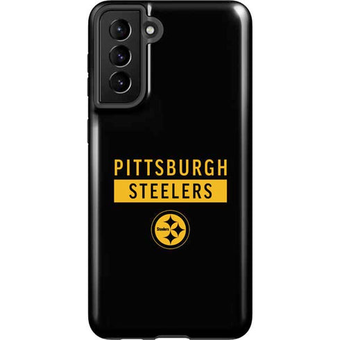 NFL Pittsburgh Steelers Black Performance Series Galaxy S21 FE Pro Case