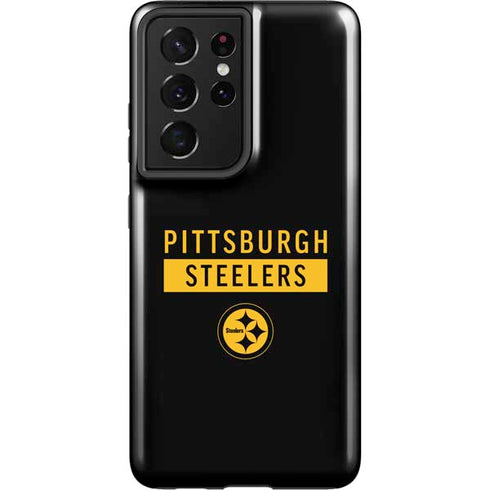 NFL Pittsburgh Steelers Black Performance Series Galaxy S21 Ultra 5G Pro Case