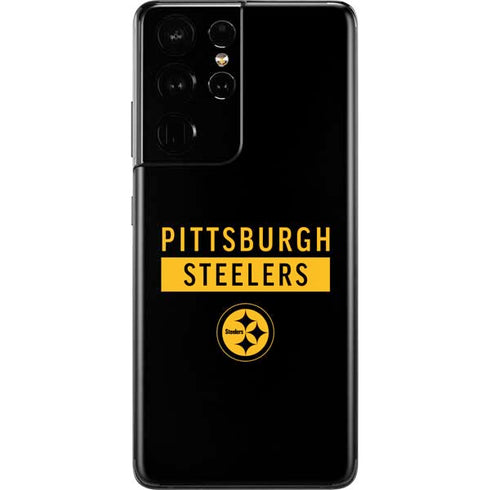 NFL Pittsburgh Steelers Black Performance Series Galaxy S21 Ultra 5G Skin