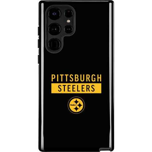 NFL Pittsburgh Steelers Black Performance Series Galaxy S22 Ultra Pro Case