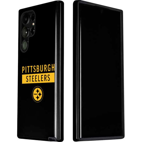 NFL Pittsburgh Steelers Black Performance Series Galaxy S22 Ultra Pro Case