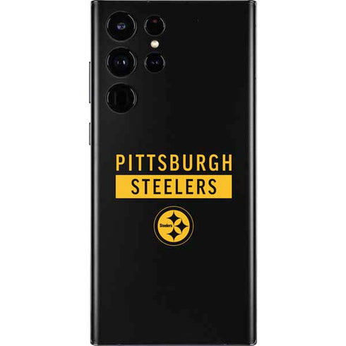 NFL Pittsburgh Steelers Black Performance Series Galaxy S22 Ultra Skin