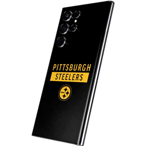 NFL Pittsburgh Steelers Black Performance Series Galaxy S22 Ultra Skin