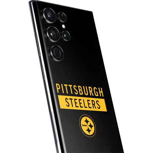 NFL Pittsburgh Steelers Black Performance Series Galaxy S22 Ultra Skin