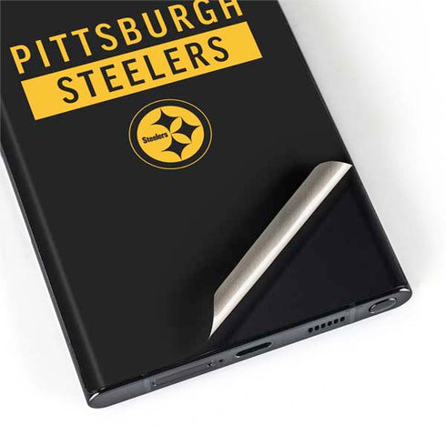 NFL Pittsburgh Steelers Black Performance Series Galaxy S22 Ultra Skin