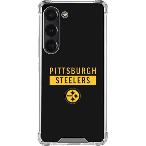 NFL Pittsburgh Steelers Black Performance Series Galaxy S23 Clear Case