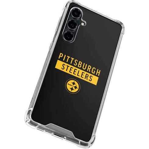 NFL Pittsburgh Steelers Black Performance Series Galaxy S23 FE Clear Case