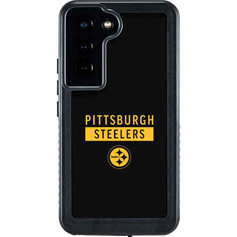 NFL Pittsburgh Steelers Black Performance Series Galaxy S23 Waterproof Case
