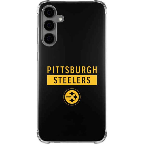 NFL Pittsburgh Steelers Black Performance Series Galaxy S24 Plus Clear Case