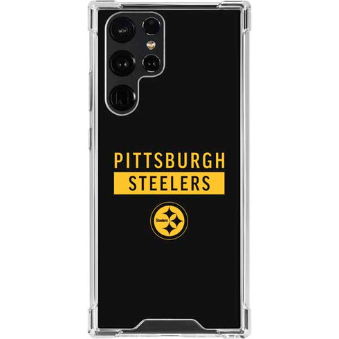 NFL Pittsburgh Steelers Black Performance Series Galaxy S24 Ultra Clear Case