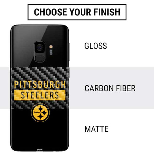 NFL Pittsburgh Steelers Black Performance Series Galaxy S9 Skin
