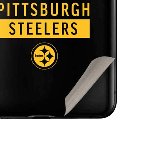 NFL Pittsburgh Steelers Black Performance Series Galaxy Z Flip Skin
