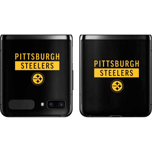 NFL Pittsburgh Steelers Black Performance Series Galaxy Z Flip Skin