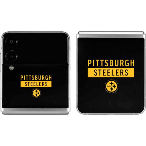 NFL Pittsburgh Steelers Black Performance Series Galaxy Z Flip4 5G Skin