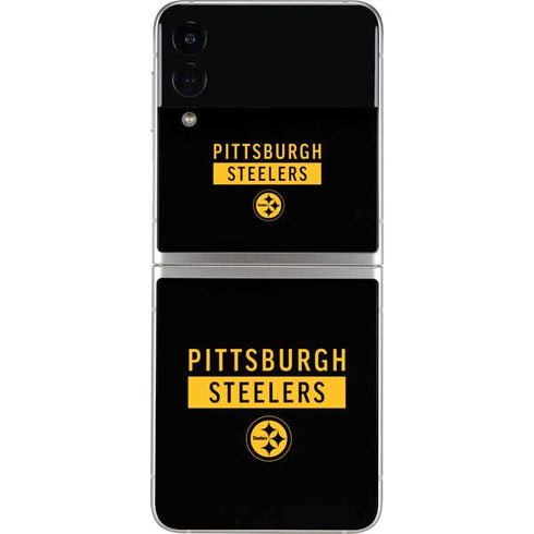 NFL Pittsburgh Steelers Black Performance Series Galaxy Z Flip4 5G Skin
