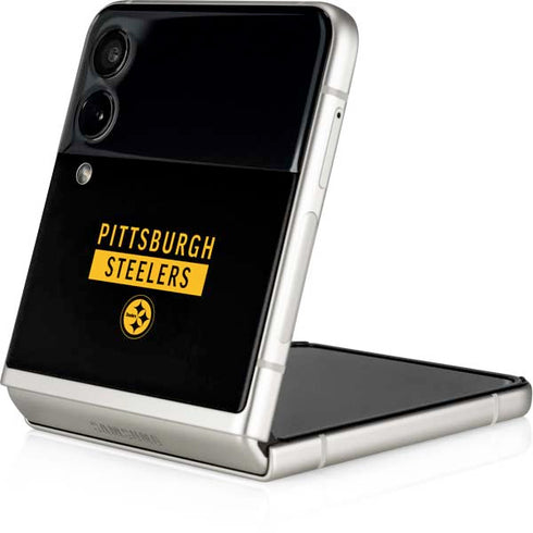 NFL Pittsburgh Steelers Black Performance Series Galaxy Z Flip4 5G Skin