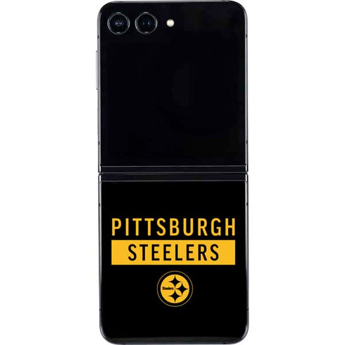 NFL Pittsburgh Steelers Black Performance Series Galaxy Z Flip5 5G Skin