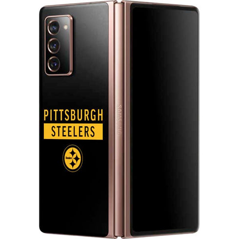 NFL Pittsburgh Steelers Black Performance Series Galaxy Z Fold2 5G Skin