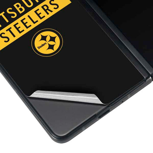 NFL Pittsburgh Steelers Black Performance Series Galaxy Z Fold4 5G Skin
