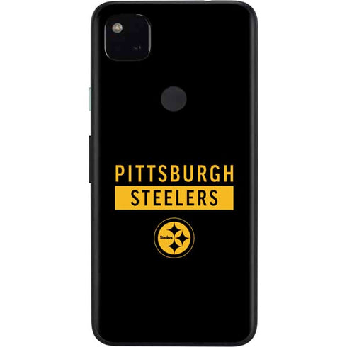 NFL Pittsburgh Steelers Black Performance Series Google Pixel 4a Skin