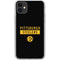 NFL Pittsburgh Steelers Black Performance Series iPhone 11 Clear Case