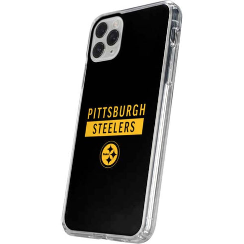 NFL Pittsburgh Steelers Black Performance Series iPhone 11 Pro Clear Case
