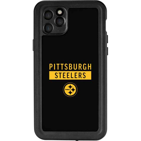 NFL Pittsburgh Steelers Black Performance Series iPhone 11 Pro Max Waterproof Case