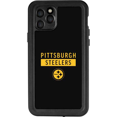 NFL Pittsburgh Steelers Black Performance Series iPhone 11 Pro Waterproof Case
