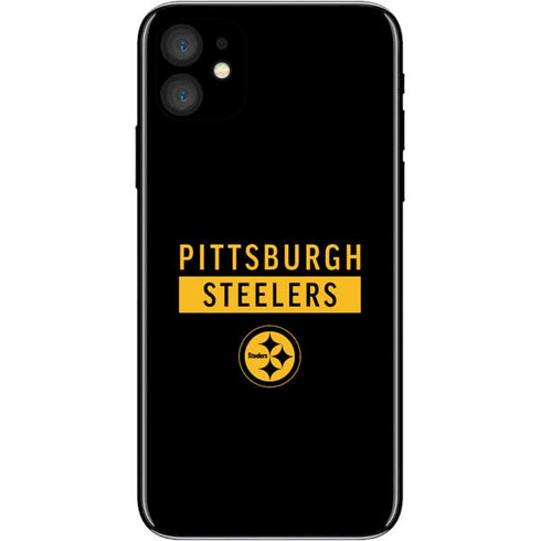NFL Pittsburgh Steelers Black Performance Series iPhone 11 Skin